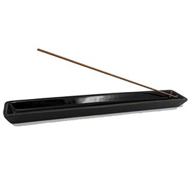 SHOYEIDO Ebony Ceramic Incense Tray, 1 EA