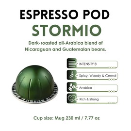Espresso Variety Bundle 7.77 ounce - 30 Pods [V-LINE] (MELOZIO+STORMIO+ODACIO)