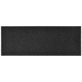 Hudson Exchange 4204 Waterhog Fashion Floor Mat, 60" L x 22" W, 3/8" Thick, Charcoal