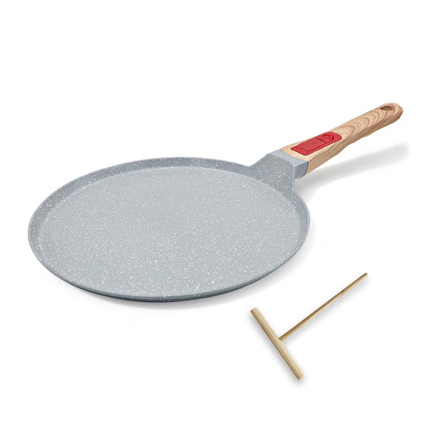 RANXINGST Nonstick Ceramic Crepe Pan, 10 Inch Dosa Pan Pancake