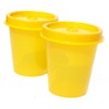 Tupperware Minis Midgets Storage Containers Set of 2 in Lemon