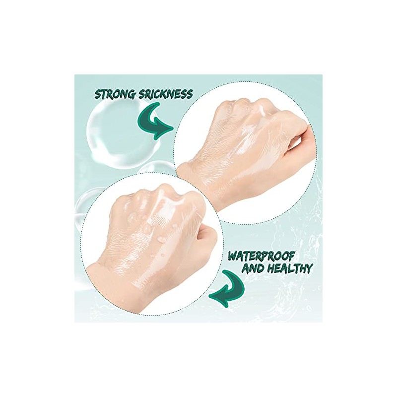 100 Pcs Transparent Stretch Adhesive Bandages - Waterproof Protective Wrap