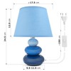 Urban Lifestyle Lina Bedside Lamp (Blue) Table Lamp Ceramic Table
