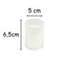 Durable White Votive Candles for Rituals 6.5 x 6 cm,