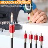 4pcs Magnetic Drill Bit Extension, Bestgle 1/4 Inch Hex Shank