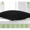 Cotton Delight European Pillow Shams Set of 2 Black Euro