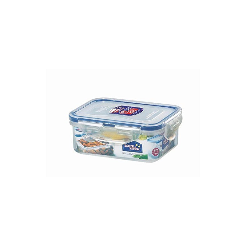 Lock & Lock Rectangular Food Storage Box, Storage Box, Clear,