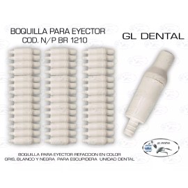 Gl Dental 5 Pza Boquilla Para Eyector Dental Plastico Goma Premium
