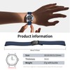 ULLCHRO Fluororubber Watch Strap - Fast Release Cut-to-Size 18mm 19mm