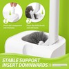 IVYROLL Toilet Brush and Plunger Set Hidden, S-Shaped Toilet Brush