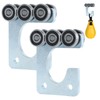 Fuperoo 6-Wheel Trolley Assembly Rollers.Strut Channel Rollers Trolley.for use with