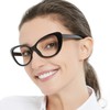 MARE AZZURO Oversized Reading Glasses Women Stylish Cat Eye Readers