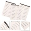 WOONEKY 3 Sheets Eyebrow Decals for Easy Application Peel Off