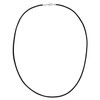 Auroris Real Leather Chain Black Thickness 2 mm with Lobster