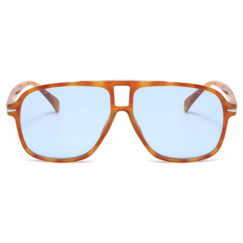 QVKUUT Retro Rectangular Sunglasses for Men and Women Rectangle Retro