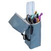 Exacompta 52790E Bee Blue Polyester Honeycomb Pencil Case Convertible into