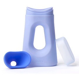 Loona Portable Urinal, for Bedside and Travel, No Splash, Designed for Quiet Usage, Ideal for Females, Loona Blue