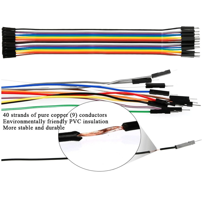 CENBEN 461Pcs Electronics Fun Kit Breadboard Kit with Power Supply