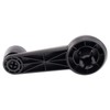 TRQ Driver & Passenger Side Window Crank Handle Black Compatible