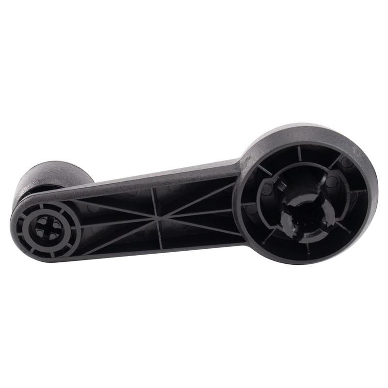 TRQ Driver & Passenger Side Window Crank Handle Black Compatible