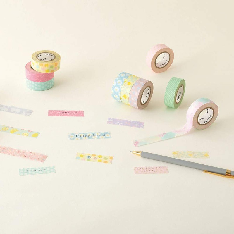 Marks MST-FA12-E Masking Tape with Water-Based Pens, Small Roll, "Master",