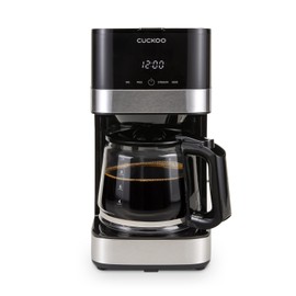CUCKOO Classic 10-Cup Drip Coffee Maker, Easy To Use Coffee Machine with Programmable Timer, Includes Glass Coffee Pot with Two Brew Strength Settings and Reusable Mesh Filter (CCM-BD011B)