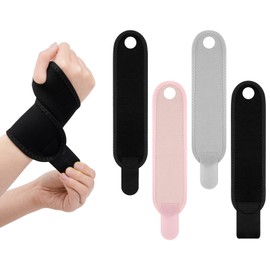 BQMEZRNUS 5 fasce da polso per bambini, regolabili in 3 colori (nero, rosa, grigio) per bambini, sport e attività quotidiane