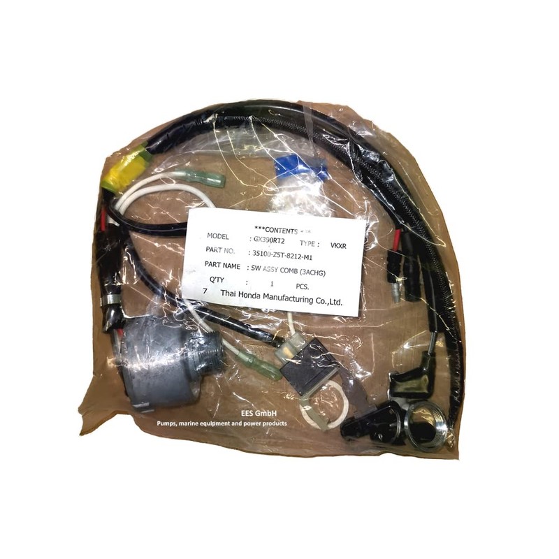 IGNITION LOCK WITH WIRING FOR GX ENGINES STARTER SWITCH ASSEMBLY