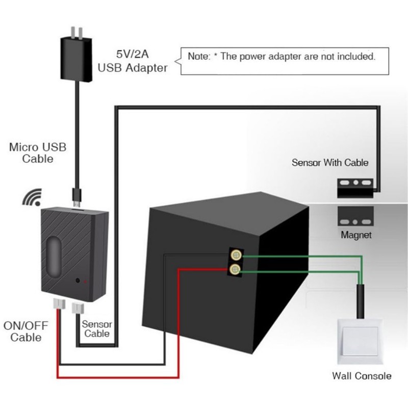 Smart Garage Door Controller WiFi Switch with Phone Remote Control