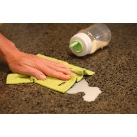 Skoy Cloth Eco-Friendly & Reusable Swedish Dishcloth, for Kitchen & Household Use, Plastic-Free Packaging, Dishwasher Safe, Designer Series – Whimsey/Carefree, White Cloth - 2-Pack