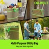 Colwelt Collapsible Garden Bag 47Gallon, Collapsible Leaf Bags with Hard