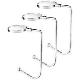 Christmas Stocking Holders for Mantle, Non-Slip Safety Fireplace Mantel Stocking Hooks with Separate Adhesive Strips, Silicone Pad Grip Hanger for Xmas Party Decoration (Silver,3)