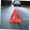 Gatuida 5pcs Emergency Reflective Triangle Kit Warning Sign for Roadside