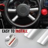 Steering Wheel Cover Trim Interior Decaration for 2007-2010 Jeep Wrangler