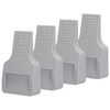 4Pcs U Shape Casters Door Stopper Anti Sliding Furniture Wheels
