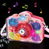 ArtCreativity Bubble Camera Gear Toy, Toy Camera Bubble Machine with