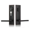Haidms Oil Rubbed Bronze Front Door Handle Set, Entry Door