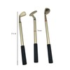 YUTONG Golf Desk Ornament with Clock, Cart Holder, 3 Aluminum