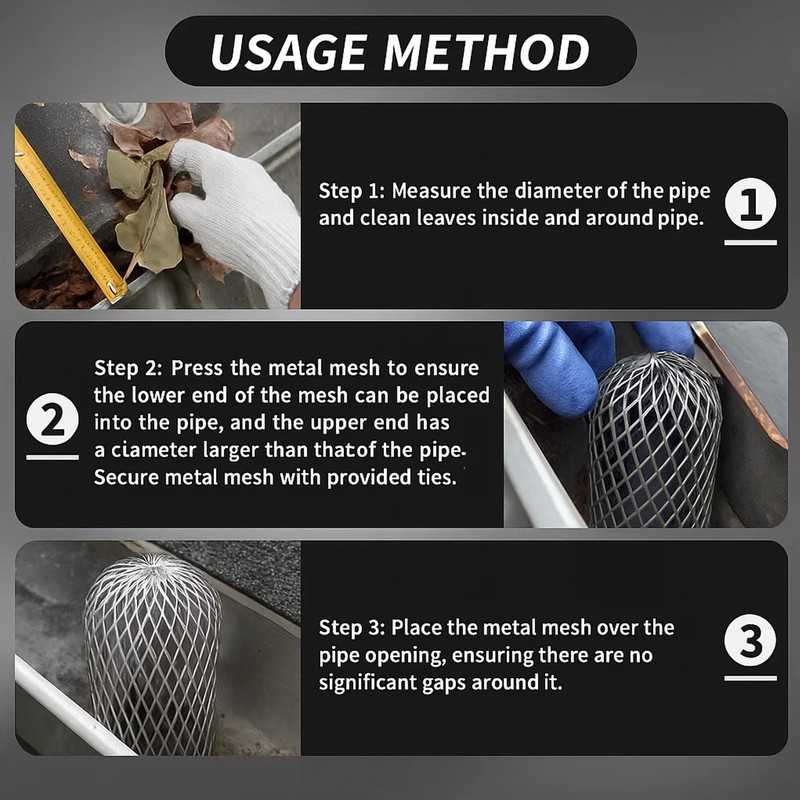 Pack of 4 Leaf Protection Gutters, Gutters, Leaf Protection, Downpipe