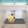 Waterproof Under Sink Mat, 28" x 19" Silicone Under Sink