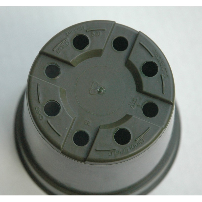 Dillen 4 Inch Standard Plastic Pots for Plants, Cutting, and