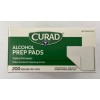 Curad Alcohol Disinfectant Prep Pads, 2-ply, Medium Size, 200 Count