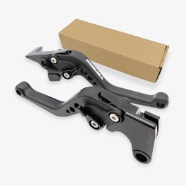 Generic Short Clutch Brake Lever Replacement for Yamaha TENERE 700 XTZ700/SP 2019-2024 XTZ Rally Motorcycle Accessories Adjustable Handles (Black)