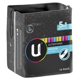 Kotex U By Kotex Ultrathins Pads Regular 14 Pack