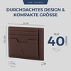 VON HEESEN Genuine Leather RFID Card Holder Made of Nappa