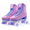 Roller Skate for Women, High-Top PU Leather Quad Skates for