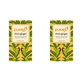 (2 Pack) - Pukka Herbs - Triple Ginger Tea | 20 sachet | 2 PACK BUNDLE