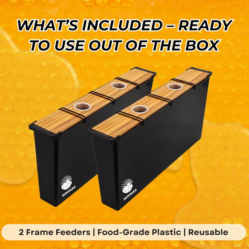 Bee Feeder Frame 2 Pack – Beehive Feeders for Inside