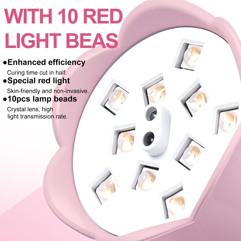 MEKK 2024 Newest UV Nail Lamp Cordless LED Nail Light