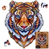 UNIDRAGON Wooden Jigsaw Puzzles - Lovely Tiger, 273 pcs, King